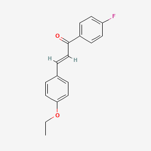 (2E)-3-(4-Ethoxyphenyl)-1-(4-fluorophenyl)prop-2-en-1-one - 6029-58-9