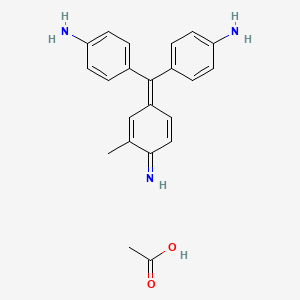 4-[(4-Aminophenyl)(4-iminocyclohexa-2,5-dien-1-ylidene)methyl]-o-toluidine acetate - 6155-92-6