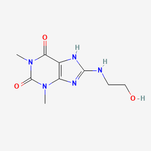 Theophylline, 8-(2-hydroxyethylamino)- - 7654-01-5