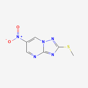 2-(Methylsulfanyl)-6-nitro[1,2,4]triazolo[1,5-a]pyrimidine - 80773-00-8