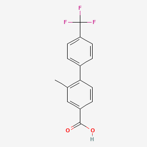 2-Methyl-4'-(trifluoromethyl)-[1,1'-biphenyl]-4-carboxylic acid - 845826-90-6
