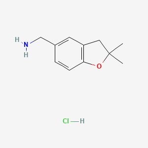 (2,2-Dimethyl-2,3-dihydrobenzofuran-5-yl)methanamine hydrochloride - 903556-73-0