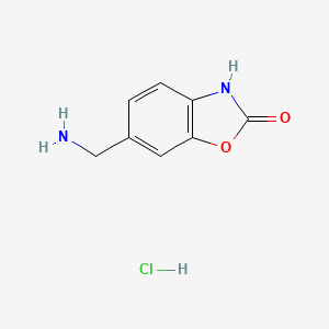 6-(Aminomethyl)-2,3-dihydro-1,3-benzoxazol-2-one hydrochloride - 943843-63-8