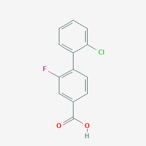 4-(2-Chlorophenyl)-3-fluorobenzoic acid - 1261933-39-4