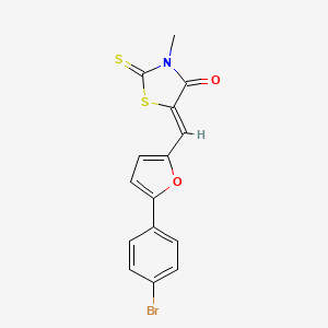 (Z)-5-((5-(4-Bromophenyl)furan-2-yl)methylene)-3-methyl-2-thioxothiazolidin-4-one - 312926-36-6