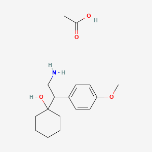 1-(2-Amino-1-(4-methoxyphenyl)ethyl)cyclohexanol hoac salt - 839705-03-2