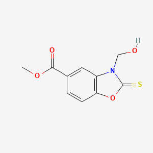 2,3-Dihydro-3-(hydroxymethyl)-2-thioxo-5-benzoxazolecarboxylic acid methyl ester - 72730-40-6