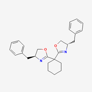 (4S,4'S)-2,2'-(Cyclohexane-1,1-diyl)bis(4-benzyl-4,5-dihydrooxazole) - 1003886-07-4