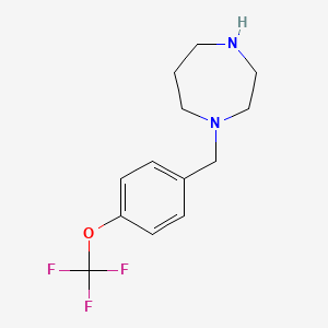 1-{[4-(Trifluoromethoxy)phenyl]methyl}-1,4-diazepane - 1016704-67-8