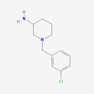 1-[(3-Chlorophenyl)methyl]piperidin-3-amine - 1044766-81-5