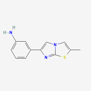 3-{2-Methylimidazo[2,1-b][1,3]thiazol-6-yl}aniline - 1082895-59-7