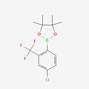 2-[4-Chloro-2-(trifluoromethyl)phenyl]-4,4,5,5-tetramethyl-1,3,2-dioxaborolane - 1165935-85-2