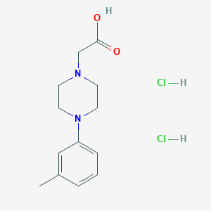 [4-(3-Methylphenyl)-1-piperazinyl]acetic acid dihydrochloride - 1185473-55-5