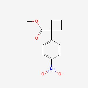1-(4-Nitro-phenyl)-cyclobutanecarboxylic acid methyl ester - 1215103-48-2
