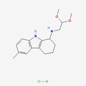 N-(2,2-Dimethoxyethyl)-6-methyl-2,3,4,9-tetrahydro-1H-carbazol-1-amine hydrochloride - 121594-09-0