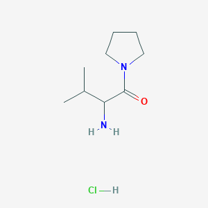 2-Amino-3-methyl-1-(1-pyrrolidinyl)-1-butanone hydrochloride - 1236266-10-6