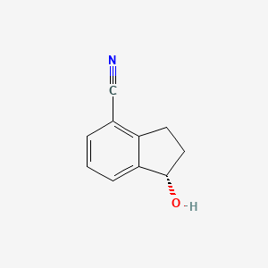 (S)-1-hydroxy-2,3-dihydro-1H-indene-4-carbonitrile - 125225-26-5