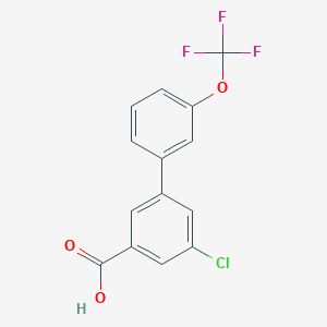 5-Chloro-3-(3-trifluoromethoxyphenyl)benzoic acid - 1261519-01-0