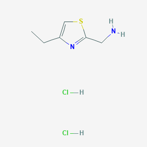 [(4-Ethyl-1,3-thiazol-2-yl)methyl]amine dihydrochloride - 1262771-85-6