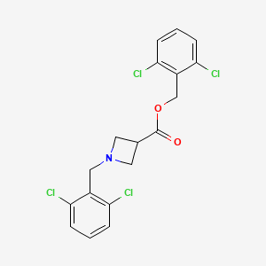 2,6-Dichlorobenzyl 1-(2,6-dichlorobenzyl)azetidine-3-carboxylate - 1353959-32-6