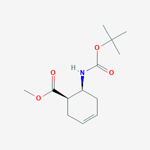(1R,6S)-rel-Methyl 6-((tert-butoxycarbonyl)amino)cyclohex-3-enecarboxylate - 1384485-24-8