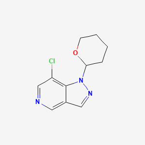 7-Chloro-1-(tetrahydro-2H-pyran-2-yl)-1H-pyrazolo[4,3-c]pyridine - 1416712-49-6