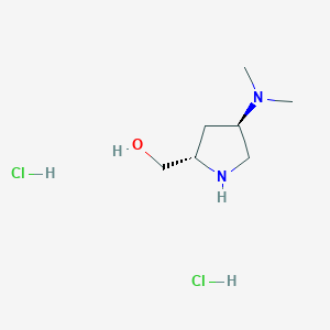 [(2S,4R)-4-(Dimethylamino)-2-pyrrolidinyl]methanol dihydrochloride - 1609388-44-4