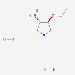 trans-4-Ethoxy-1-methyl-3-pyrrolidinamine dihydrochloride - 1609404-38-7