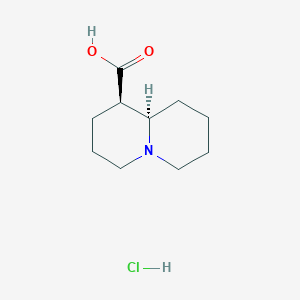 (1R,9aR)-Octahydro-2H-quinolizine-1-carboxylic acid hydrochloride - 16100-92-8
