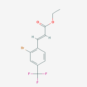 ethyl (2E)-3-(2-bromo-4-trifluoromethylphenyl)prop-2-enoate - 1620902-74-0