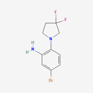 5-Bromo-2-(3,3-difluoro-pyrrolidin-1-yl)-phenylamine - 1644453-93-9