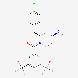 ((2R,4S)-4-amino-2-(4-chlorobenzyl)piperidin-1-yl)(3,5-bis(trifluoromethyl)phenyl)methanone - 177707-22-1