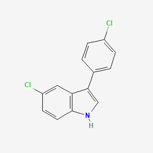 5-Chloro-3-(4-chlorophenyl)-1H-indole - 1984773-52-5