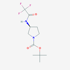 tert-butyl (3S)-3-[(trifluoroacetyl)amino]pyrrolidine-1-carboxylate - 202267-26-3