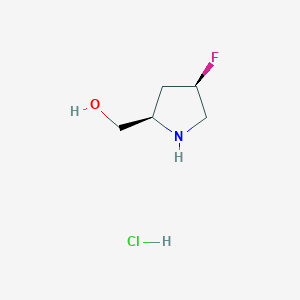 [(2R,4R)-4-fluoropyrrolidin-2-yl]methanol;hydrochloride - 2306246-87-5