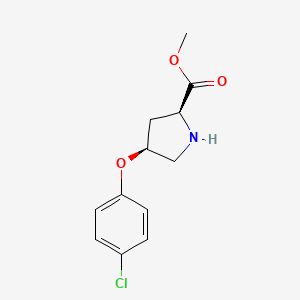 Methyl (2S,4S)-4-(4-chlorophenoxy)-2-pyrrolidinecarboxylate - 356558-50-4