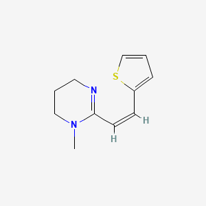 1-methyl-2-[(Z)-2-thiophen-2-ylethenyl]-5,6-dihydro-4H-pyrimidine - 36700-38-6