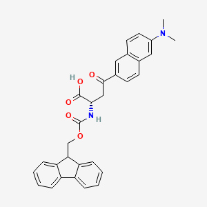 (2S)-2-(9H-Fluorene-9-ylmethoxycarbonylamino)-4-oxo-4-[6-(dimethylamino)-2-naphthyl]butanoic acid - 453559-06-3