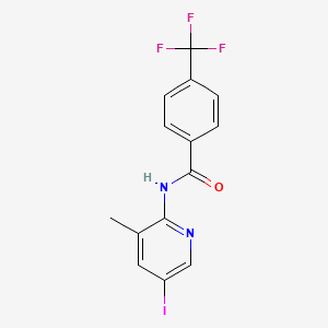 N-(5-iodo-3-methylpyridin-2-yl)-4-(trifluoromethyl)benzamide - 477889-92-2