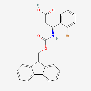 (S)-3-((((9H-Fluoren-9-yl)methoxy)carbonyl)amino)-3-(2-bromophenyl)propanoic acid - 507472-17-5