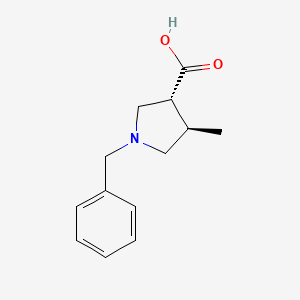 (3R,4R)-1-benzyl-4-methylpyrrolidine-3-carboxylic acid - 604798-81-4