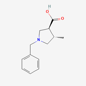(3S,4S)-1-Benzyl-4-methylpyrrolidine-3-carboxylic acid - 604798-83-6
