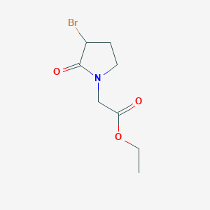 Ethyl 2-(3-bromo-2-oxopyrrolidin-1-yl)acetate - 66134-97-2