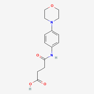4-[(4-Morpholin-4-ylphenyl)amino]-4-oxobutanoic acid - 696648-50-7