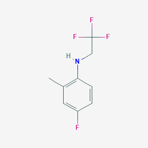 4-fluoro-2-methyl-N-(2,2,2-trifluoroethyl)aniline - 70382-50-2