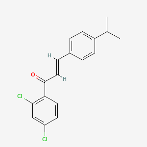 (2E)-1-(2,4-Dichlorophenyl)-3-[4-(propan-2-yl)phenyl]prop-2-en-1-one - 797007-47-7
