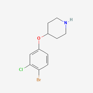 4-(4-Bromo-3-chlorophenoxy)piperidine - 817187-44-3