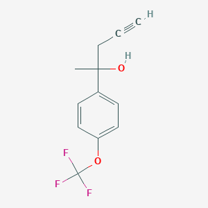 2-[4-(Trifluoromethoxy)phenyl]-4-pentyn-2-ol - 85014-08-0