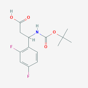 3-[(Tert-butoxycarbonyl)amino]-3-(2,4-difluorophenyl)propanoic acid - 860787-38-8