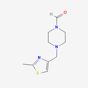 4-[(2-Methyl-1,3-thiazol-4-yl)methyl]piperazine-1-carbaldehyde - 866008-02-8